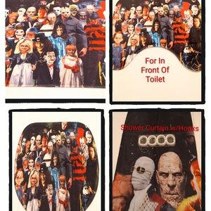 ☠️ Horror Movie Characters ☠️ 4-pc Bathroom Set  * NWOT *